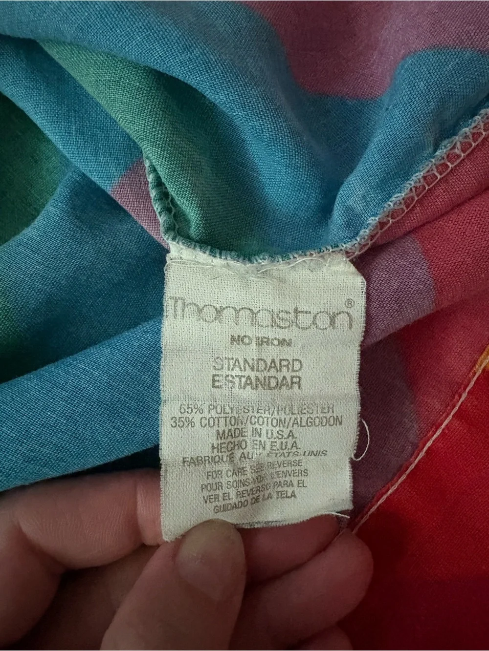 Vintage rainbow pillowcases